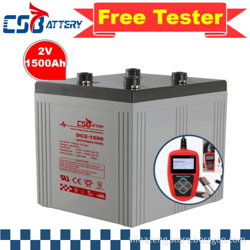 CSBattery 2V1500Ah High temperature AGM Battery for block/Emergency-Power/telecom/forklift
